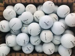 These golf balls will have players marks, scuffs, slight discoloration, or blemishes. They do not look new but can...