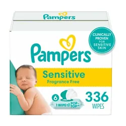 Clinically Proven: Pampers Sensitive wipes are clinically proven for sensitive skin. Perfect Pairing: For healthy skin;...