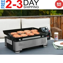 Its 232 sq. in. griddle top allows you to cook 8 patties at once. The slide-out grease tray makes cleanup quick and...