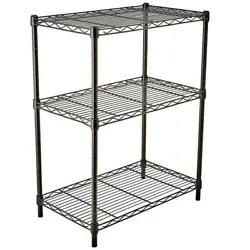 The 3-Layer Plastic Coated Iron Shelf is perfect for organizing or displaying accessories, makeup products, tools and...