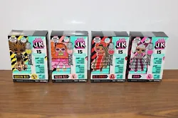 4 LOL 15 Surprise JK Mini OMG Fashion Dolls queen bee-neon-m. new in box 4 dolls as showing in the pictures never...