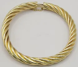 Super nice Tiffany & Co.750 18kt Yellow gold Cable bracelet. Cable is 6.65mm wide.