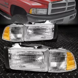 Brings a different appearance to Vehicle that Great for show use or to replace old and worn headlights. 1 X Pair of...