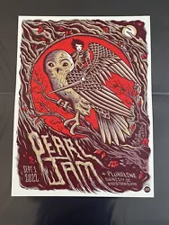 Up for sale is a Pearl Jam poster from the band’s 2022 show in Quebec City, CA. Item has been stored flat in a...