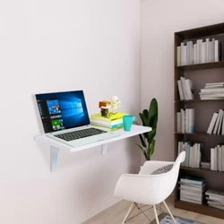 It features high quality, sturdy and durable. This folding table can be fixed to the wall by fastener securely at any...