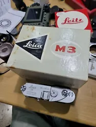 Leica M3 Matching Number Box. Basic use conditions  Working functions