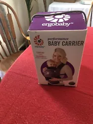 ErgoBaby Performance Baby Carrier. Unused, open box. Like new from a CLEAN, allergen conscious home! Both smoke and pet...