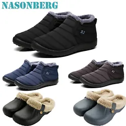 ✔ Material & Quality: The snow boots are water-resistant upper,rubber sole and fully fur lining,suitbale for winter...