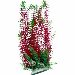 Lifelike looking aquarium plant, has different lengths of strands & foliage making it look very natural. Plastic...