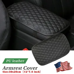 Universal Car Auto Armrest Pad Center Console Box Cushion Soft Accessories Black. Cover the armrest to protect it from...