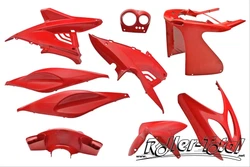 Jeu de carénages rouge 9 pièces YAMAHA Aerox MBK Nitro k.