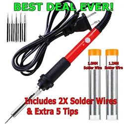 Clean soldering iron tip and 