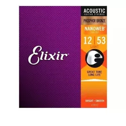Elixir 11002 11027 11052 16052 16027 16002Acoustic Guitar Strings Nanoweb Bronze. Elixir 16002 Nanoweb Phosphor Bronze...