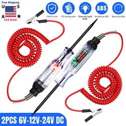 Total 2 PCS different test lights. 🌟Widely application: This circuit tester is ideal for checking various vehicles...