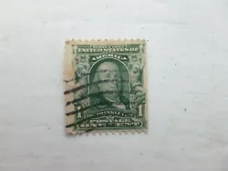 RARE : TIMBRE BENJAMIN FRANKLIN ONE CENT - Stamp. SERIE 1902 UNITED STATES OF. PORTRAIT DE FACE.