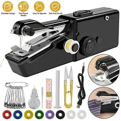 💖【Perfect Portable Design】 Mini handheld sewing machine, lightweight and compact, easy to carry, ergonomic...