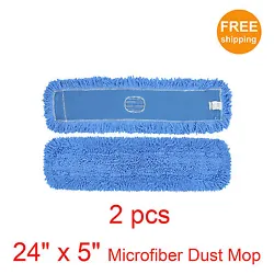 Blue Microfiber Dust Mop. Mop Size: 24
