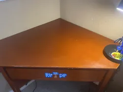 corner desk with drawers. Condition is Used. Shipped with USPS Ground Advantage.