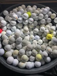 100 Miscellaneous Shag Golf Balls. These are great for the back yard, etc. They will have some stains on them, but no...