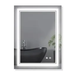 Mirror built-in demister, open the switch can defog. LED bathroom mirror built-in demister. LED life: over 50,000...