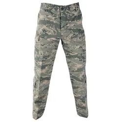 These ABU pants are made of 50% Nylon/50% Cotton with the Digital Tiger Stripe pattern; the NYCO fabric is fading and...