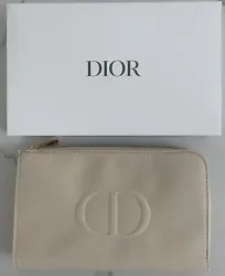 Limited edition DIOR Beauty pouch. -promotional bag made exclusively by Parfums Christian Dior. -beige / tan color body...