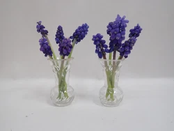 Paire de vases en verre gravé. Envoi en MONDIAL RELAY.