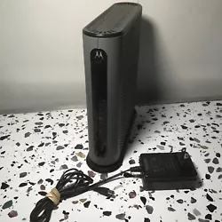 Motorola MG7550 Cable Modem + Wi-Fi Router Black. Internet.