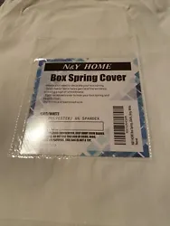 King Size Box Speing Cover White.