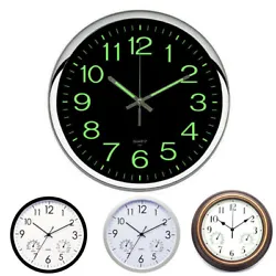 Make it easy to view in night. The silent quartz wall clock black base are made of premium plastic that can keep well...