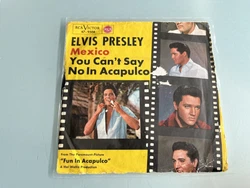 Disque 45 T. Elvis Presley « Mexico ». Rca Victor 47-9508 , pressage allemand , disque correct , pochette -papier-...