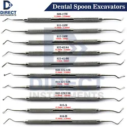 Small Spoon or Curette, Used to Clean Out and Shape a Carious Cavity Before Filling it. Dental Syringes. Examination...