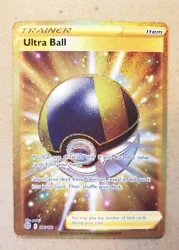 Enhance your Pokémon TCG collection with the Ultra Ball card from the Sword & Shield: Brilliant Stars set. This Gold...