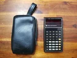 Texas Instruments SR-40 Calculator Cord Case Manual Box NOT WORKING For Parts.