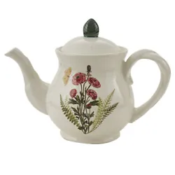 Botanical designed teapot. 9.75
