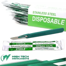 Disposable scalpels are small knife with thin blade that is most often used for making incisions. Sterile disposable...