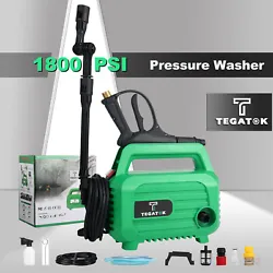 【Compact and easy to use】Compared to other pressure washers, Tegatok corded water pressure washer is smaller,...