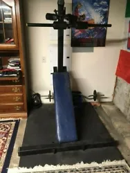 Sold as is. All missing parts are easily available on line. For example the leg bench support bar. And one of the 2...