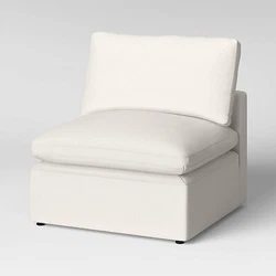•Modular armless sectional sofa chair makes a modern update to your home decor •Cushioned seat and back for...