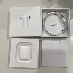 Apple - AirPods with Charging Case (2nd generation) - (NEW unsealed open box ). Box is opened but charging case is...