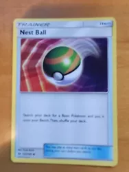 Pokémon TCG Nest Ball Sun & Moon Base Set 123/149 Regular Uncommon.  Picked from bulk these may be lightly played...