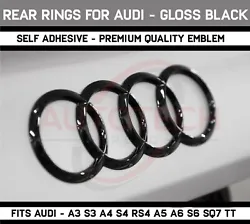 Get your Audi looking new again with our Premium Quality Gloss Black Rings Trunk Lid Badge Emblem. It will make your...