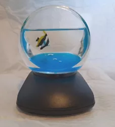 Desk top table display, Artificial Tropical Fish Aquarium Decorative Lamp Virtual Ocean in Fish Bowl. Uses 1 AA...