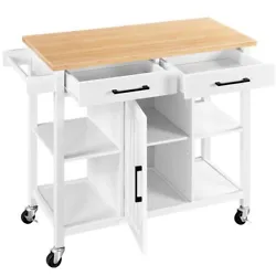 The 98cm/38.6” long 46cm/18” wide bamboo countertop provides extra workspace as you prep, serve, and stow. Best of...