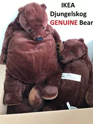 DJUNGELSKOG HUGE BEAR SOFT TOY. This big brown bear always greets you with open arms. Cuddly like no other and with a...