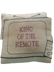 decorative pillows for sofa used. Rear pockets for storage of remotes