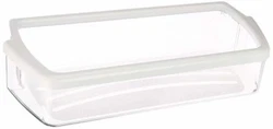 Color: Clear with white band/rim on top.