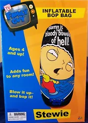 KIDZ KRAZE. PUNCHING BAG OR BOP BAG ( on the back of the box in picture number three, they show inflatable Stewie, and...