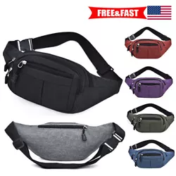 Fine Zipper: The waist bag is designed with fine zipper, which is easy to open and close. Adjustable: The waist bag is...