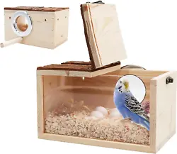 Cozy Parakeet Nesting Box: Provide your pet bird with a safe and warm sanctuary using this parakeet nesting box....